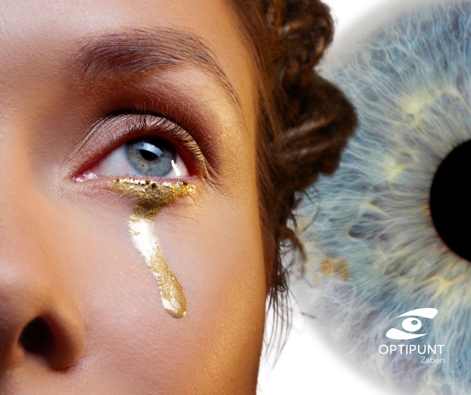 Persona con lagrimeo ocular, imagen ilustrativa de molestias oculares comunes