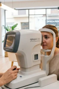 prueba de topografía corneal para ortoqueratología